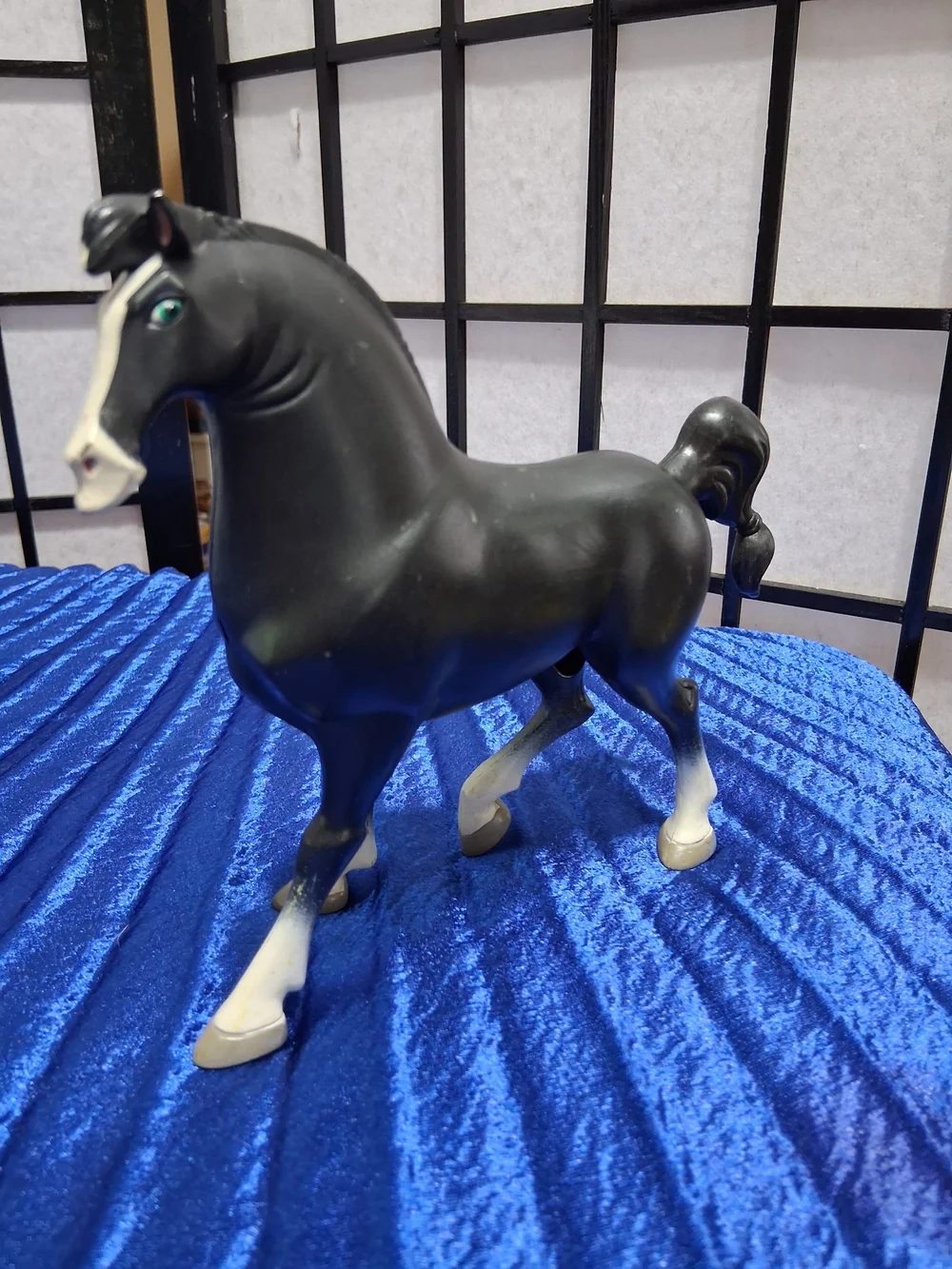 Disney Mulan, Khan The Horse Figurine with Teal Eyes